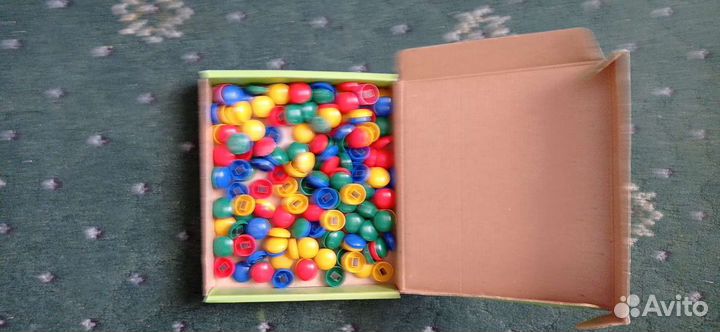 Магнитная мозаика цветная, 180 штук