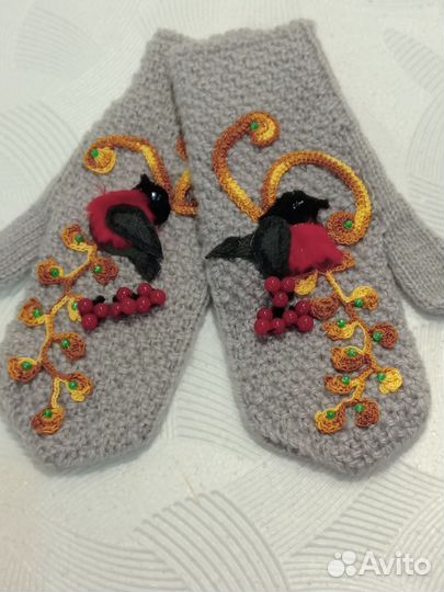 Варежки ручной работы