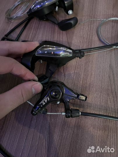 Манетки/шифтер shimano ST-EF 500- L 22.2