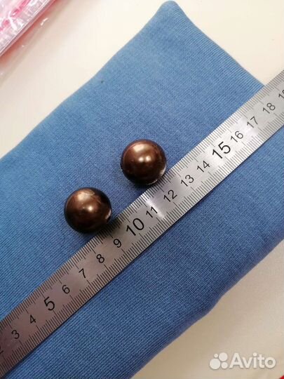 Бусы бусинки коричневые и серые