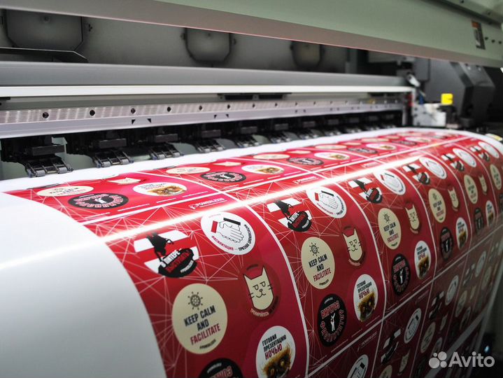 Печать и монтаж на плёнке/наклейке