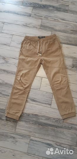 Штаны джогерры бежевые