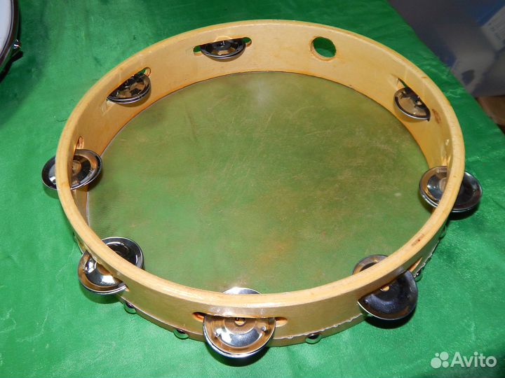 Тамбурин почти прозрачный с джинглами