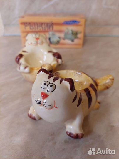 Набор подставок для яиц Рыжий кот