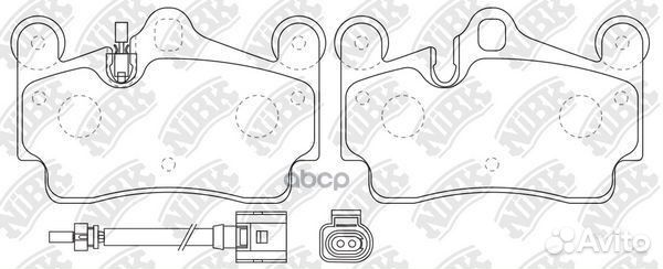 Колодки тормозные PN0347WS NiBK