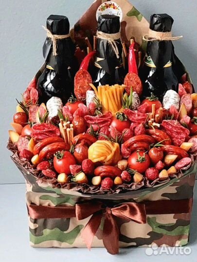 Мужские букеты съедобные