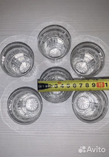 Стопки хрусталь 6 штук 