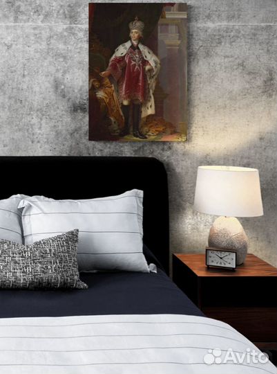 Портрет Императора Павла 1 на холсте 70х50