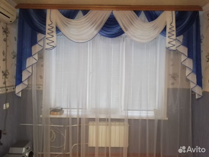 Ламбрекен с тюлем (2,6х3) м