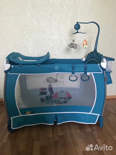 Манеж кровать детский с матрасом