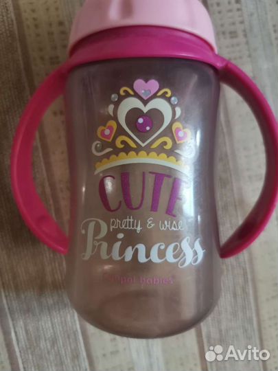 Поильник для девочки Canpol 6 мес. +