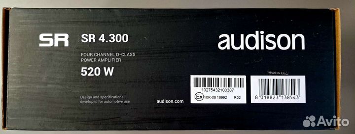 Автомобильный цифровой усилитель Audison SR 4.300