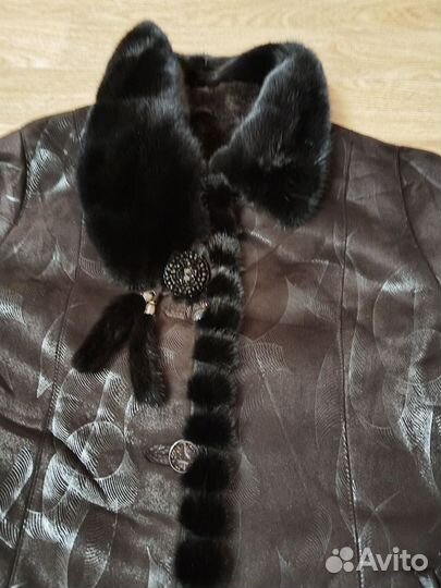 Искусственная дублёнка женская новая 60-62 размер