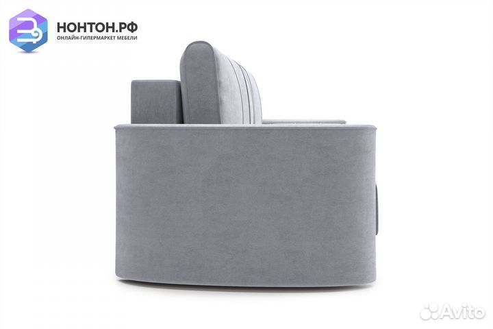 Диван еврокнижка Колибри 3-х местный серый