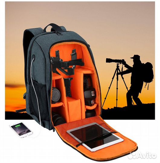 Фоторюкзак Puluz с отделением для ноутбука