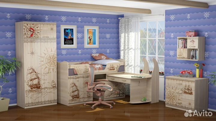 Кровать 180*80 с выдвижным столом 