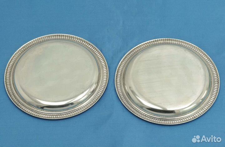6 тарелочек серебро 835 пробы