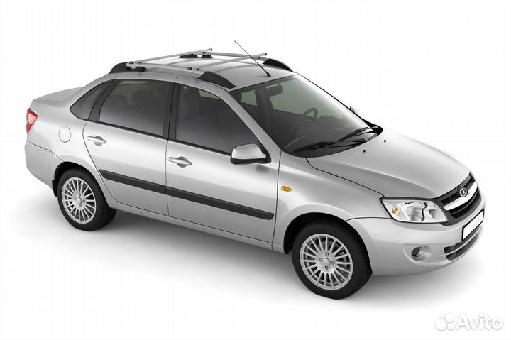 Рейлинги LADA Granta sedan, Kalina с дугами silver