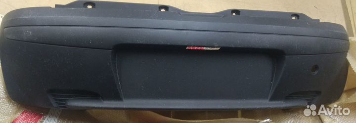 Бампер задний черный fiat punto II (99-03)