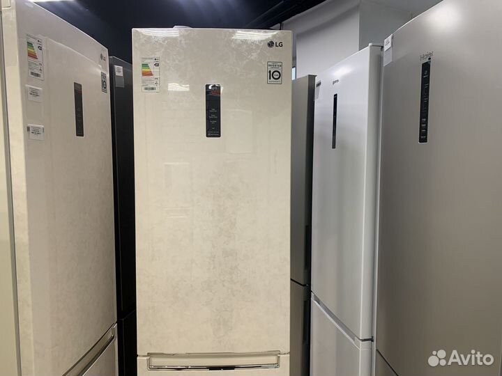 Холодильник LG GA-B509seum, бежевый