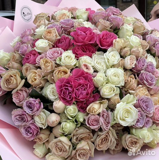 Цветы кустовые розы от