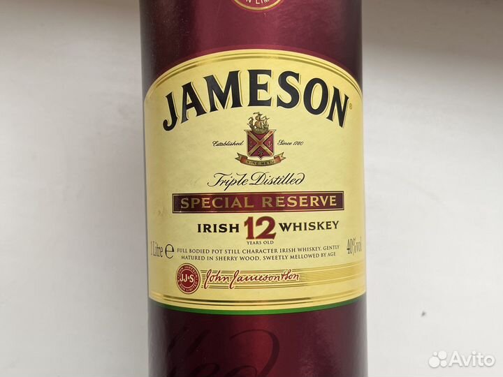 Бутылки и коробки пустые виски whiskey Jameson