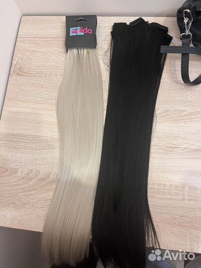 Волосы на заколках