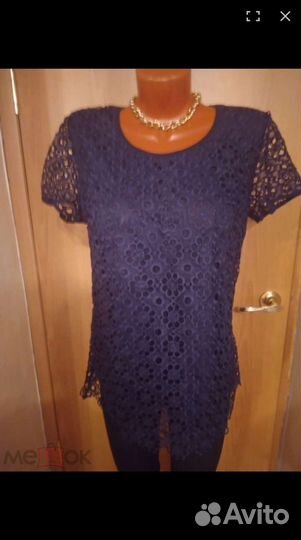 Блузка кружево турция 44 46 48 50 52 54 р