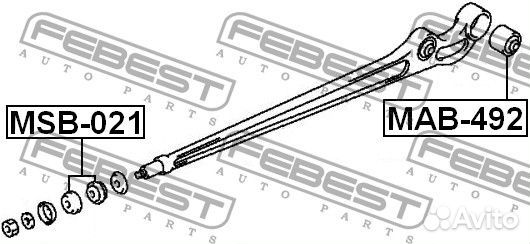 Втулка передняя заднего рычага