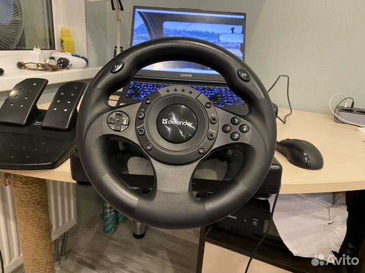 Игровой руль defender forsage drift gt новый