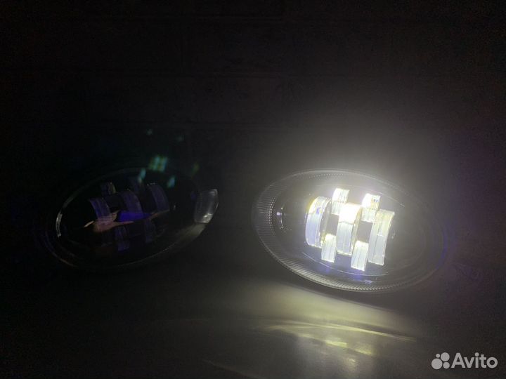 Мощные LED противотуманные фары Mercedes W211,W164