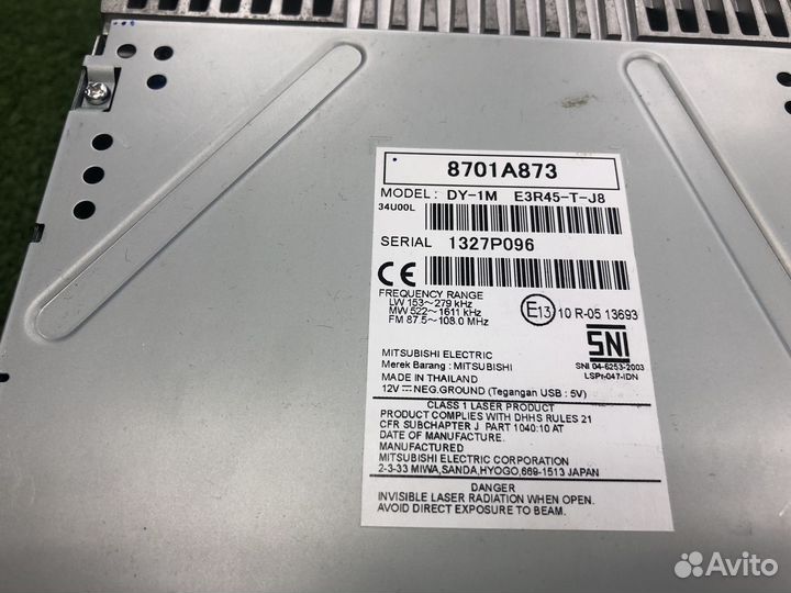 Магнитола Мицубиси оутледер DY-1M E3R45-T-J8