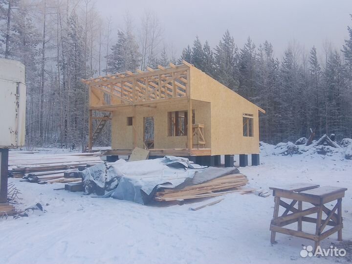 Кровельные работы,строительство домов,Каркас,Брус