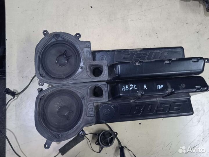 Динамики передние оригинальные с коробами Audi A8