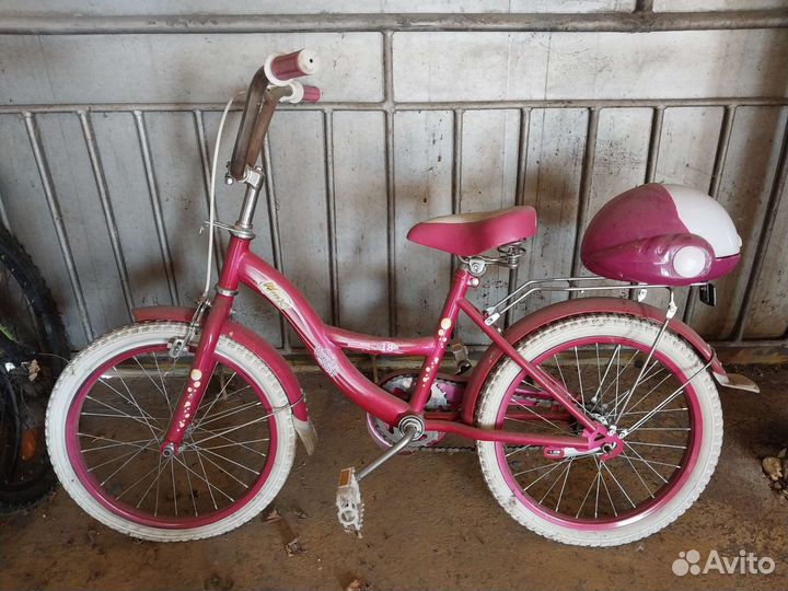 Детский велосипед бу 16 для девочки