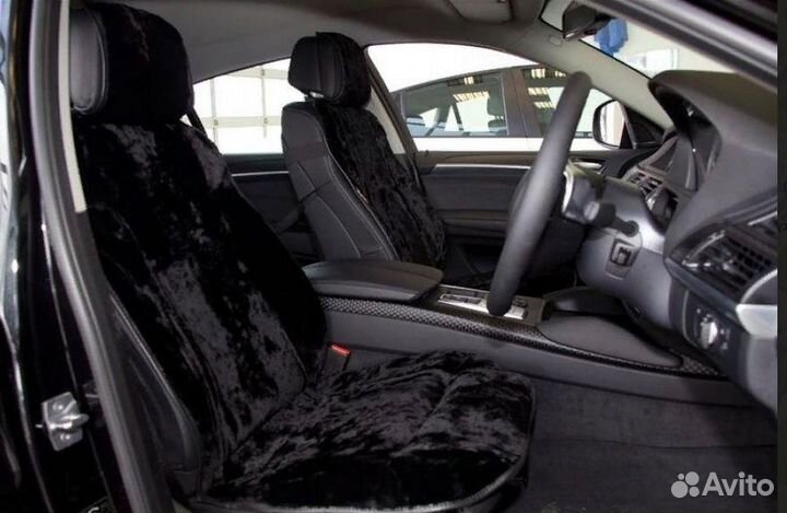 Меховые накидки на весь салон из 5 шт. (комплект)