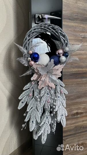 Новогодний венок на дверь