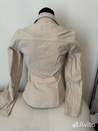 Пиджак джинсовый xx by mex бежевый винтаж S