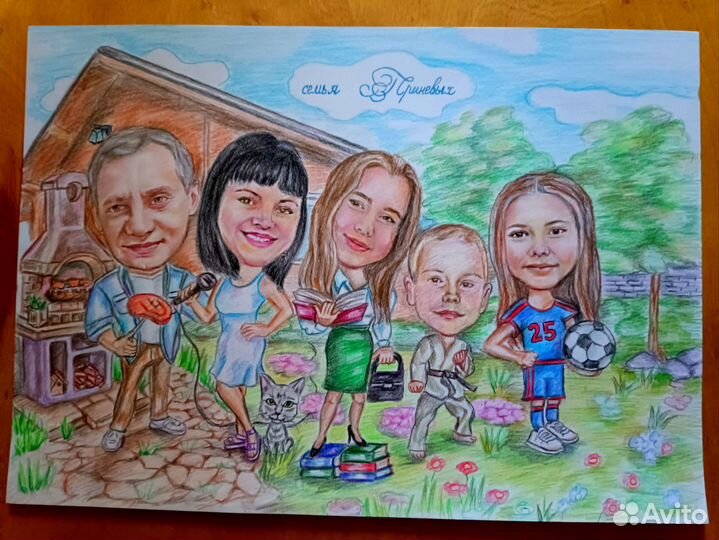 Шаржи по фото на заказ