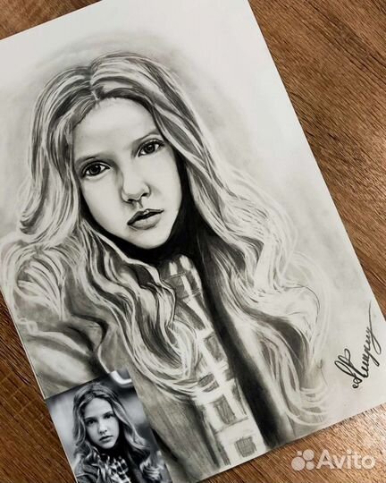 Портрет по фото. Картины на заказ