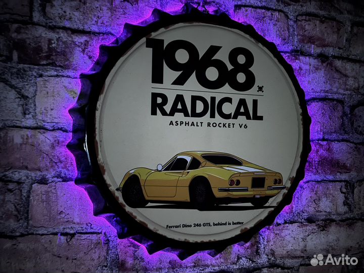Декор на стену Ferrari Dino 246 GTS