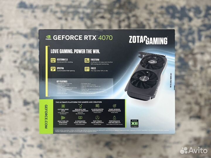 Zotac RTX 4070 Twin Edge OC Новые