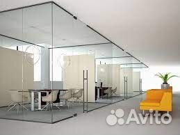 Перегородка стеклянная. изготовление монтаж