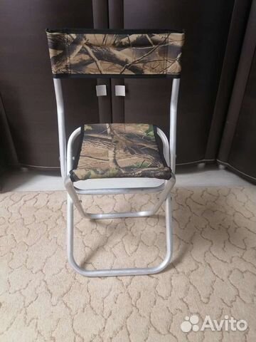 Стул складной алюминиевый со спинкой