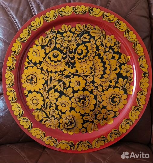 Тарелка-панно. Хохлома