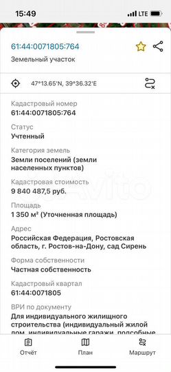 Участок 13,5 сот. (ИЖС)