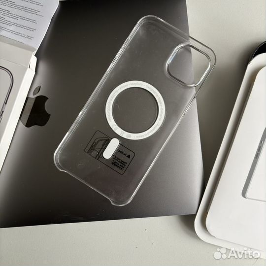 Чехол Clear Case iPhone 15 plus копия