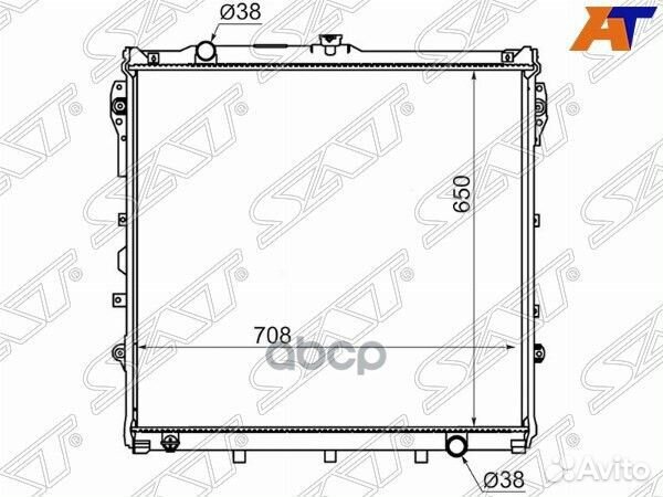 Радиатор Toyota Sequoia 07-17 / Tundra 06-22 TY
