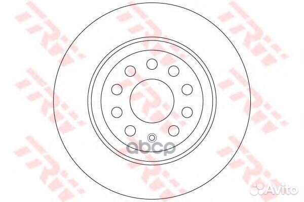 Диск тормозной задний VW golf VII 300мм DF6504