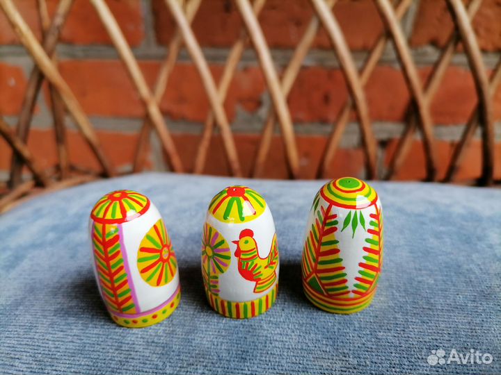 Наперстки деревянные с росписью
